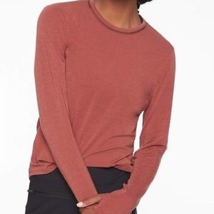 Athleta Industry Top Havana Brown Red